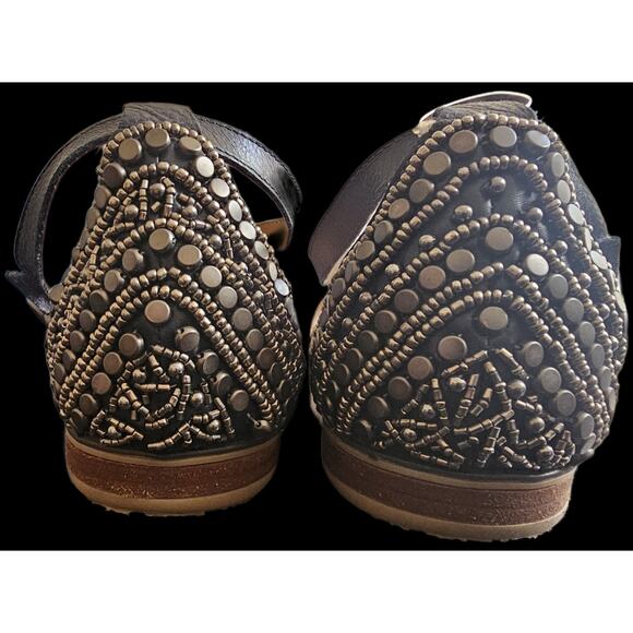 Aetrex Women's Navy Beaded Sandal Size 41 Pre-loved- Great Condition - Picture 3 of 9